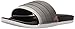 adidas Women's Adilette Comfort Slides Sandals, Core Black/Tech Rust Metallic/White, 7