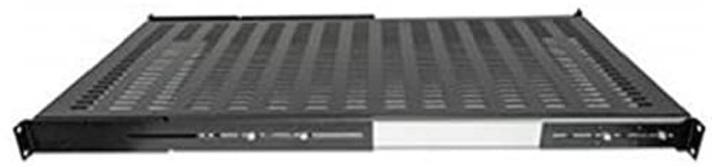 Intellinet 19 Inch Sliding Shelf, 1U, 800 to 1000 mm Depth, shelf depth 550mm, Black