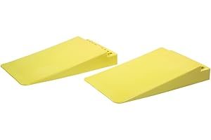 Mytee Products 14"x8"x2-3/8 Starter Tow Ramp for Steel Bed Rollback, Car Carrier, Hauler, Flatbed, w/Square Profile & Curved Bottom Edge - Safety Detachable Extendable Car Ramp Set - 2-3/8" Lift