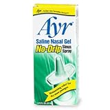 Ayr Saline Nasal Gel, No-Drip Sinus spray 0.75 fl oz (Quantity of 4)