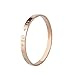 Cugbo Designer Inspired Stainless Steel Bangle Bracelet for Women or lovers sweethearts (Rose Gold)