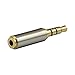Gold Plated 3.5mm Male to 2.5mm Female Headphone Audio Adapter Jack Stereo or Mono for Apple iPhone 3GS 4G 4S 5 Samsung Galaxy S3 S4 Galaxy Note 2 iPad 2 3 4 iPad Mini (2 Pack)
