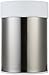 Amazon Basics Stainless Steel Trash Waste Can with Lid, White