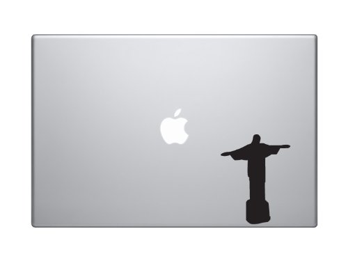 Great Architecture - Christ the Redeemer Brazil Monument - 5" Black Vinyl Decal Sticker Car Macbook Laptop