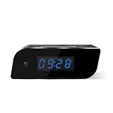 AISOUL Wi-Fi Hidden Camera Clock HD Full 1080P Live Video Motion Detection Alarm Loop Recording Spy Camera Mini Nanny Camera