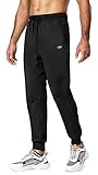 Hugut Men's Sweatpants Lightweight with Zipper