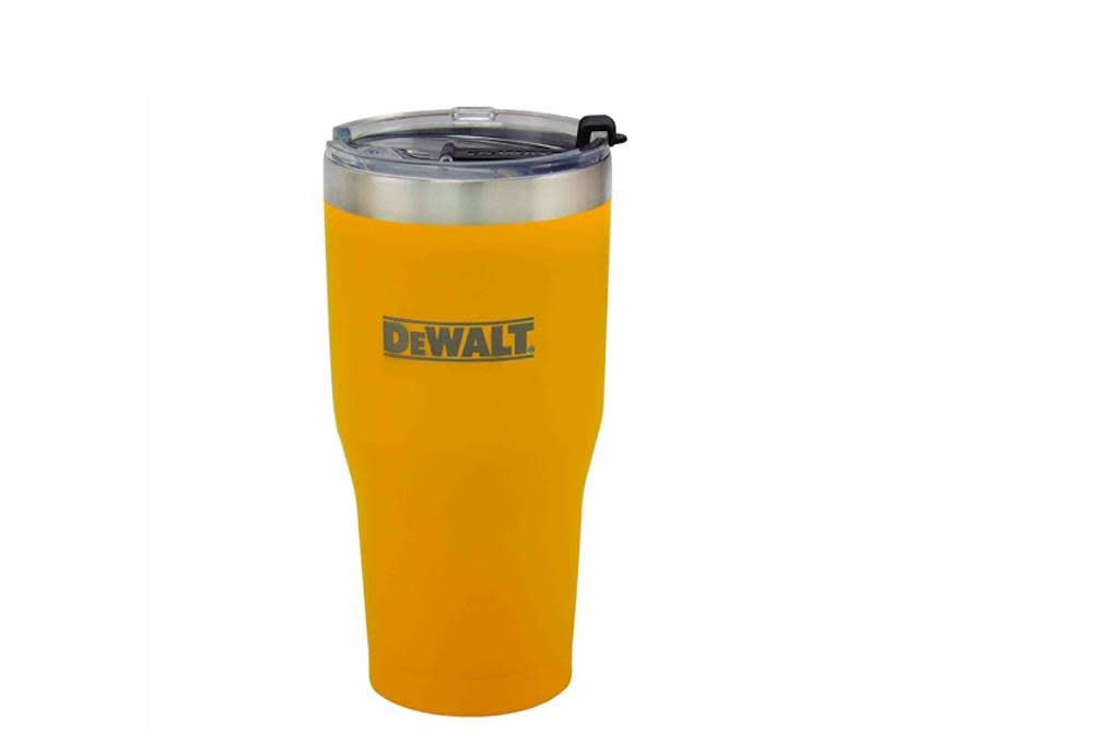 Photo 1 of Dewalt 30 Oz. Yellow Powder Coated Tumbler