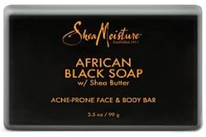 SheaMoisture African Black Soap Acne Prone Face & Body Bar, 3.5 Ounce