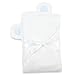 Premium Organic Baby Hooded Towel, 100% NaturaSoft Bamboo (SOFTER Than Cotton), Hypoallergenic Bath Towels With Hood For Newborn Babies & Boys (White & Blue)