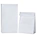 8 Lb White Paper Bags - Pack of 500. Regular Size. Great for Takeout Orders, Lunch Bags - Durable, Reusable, Recyclable and Biodegradable. Ideal for Concessions, Cafes, and Delis