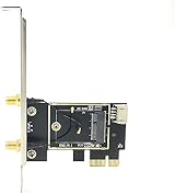 Bumdenuu M.2 NGFF to PCIe WiFi Bluetooth Adapter Desktop PC AX200 9260AC view 2