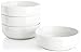 Lifver 20oz/6 inch Porcelain Soup/Cereal Bowls Set, Round & White, Set of 4