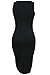 Prograce Women's Sleeveless V Neck Split Bandage Bodycon Midi Party Dress