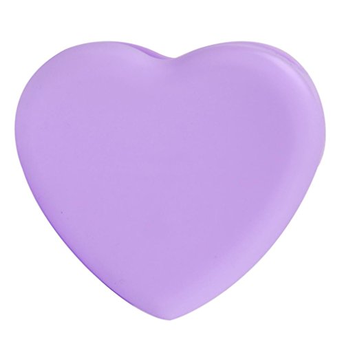 Hunputa Silicone Fashion Egg Cleaning Glove Makeup Washing Brush Scrubber Tool Cleaners (Purple)