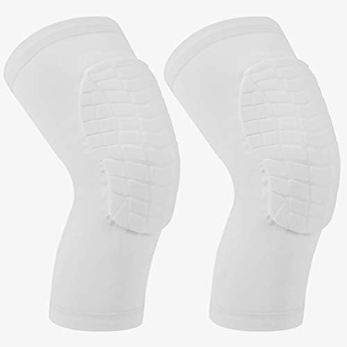 Cantop Knee Pads Long Compression Leg Sleeves Braces for Basketball Volleyball Football and All Contact Sports, Kids Youth Adult Girls Boys Women Men, Sold as 1 Pair (2pcs)