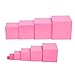 MonkeyJack Montessori Sensorial Family Set Brown Stair+Pink Tower+Cylinder Blocks Toy Gift for Kids