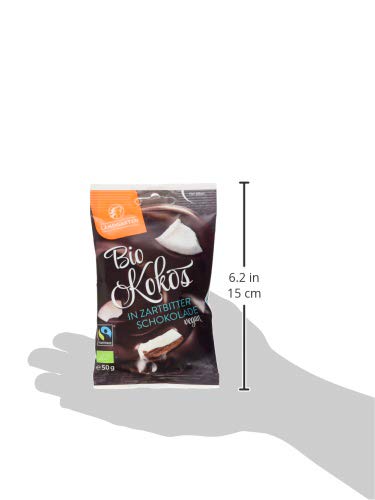 Landgarten | Veganer Bio Kokos in Zartbitter-Schokolade |1er Pack (50 g) – Bild 4