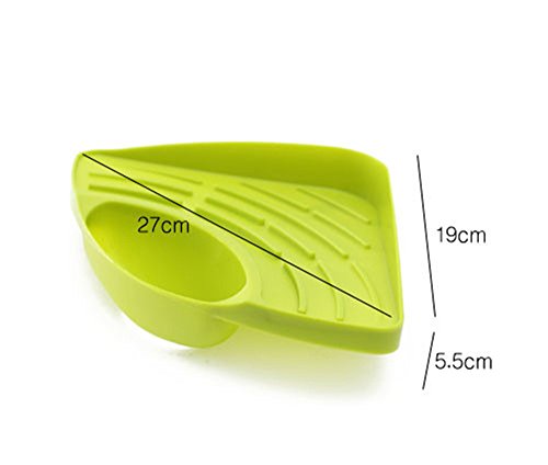 2Pcs Practical Kitchen Sink Corner Storage Rack Sponge Holder Wall Mounted tray kitchen organizer shelf accessories spice rack