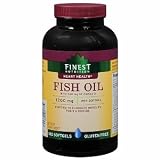 Finest Nutrition Fish Oil 1200mg 180 Softgels -- 360mg of Omega-3; Gluten Free