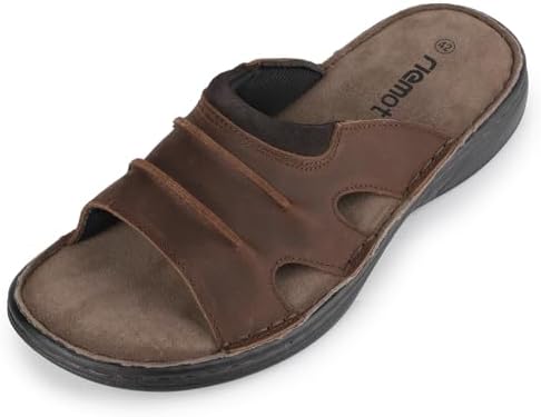 Mens Josef Seibel Logan 21 Brown Leather‎ Comfort Slides Sandals Size EU 41 GUC Josef Seibel Logan 70 Men main image 4