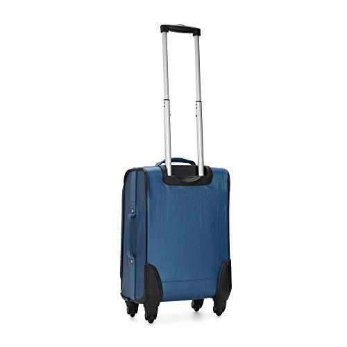 Kipling Parker Small Metallic Rolling Luggage Oceanic Blue Metallic