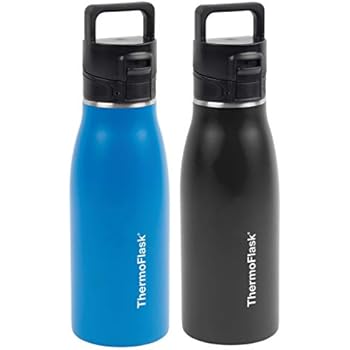 Thermoflask Stay Hot Travel Mug - 2 Pack (Black/Blue)