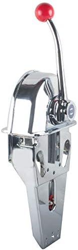 genmine Universal Boat Engine Control, Single Control Lever Top Mount Marine Motor Control Box Outboard Control Handle Top Mount Zinc Alloy