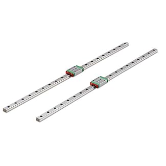 TEN-HIGH Linear Rail, 2pcs CNC Parts MR7 MGN7 Miniature Linear Guide Rail Way Slide 50mm+2pcs MGN7H Slider Miniature…