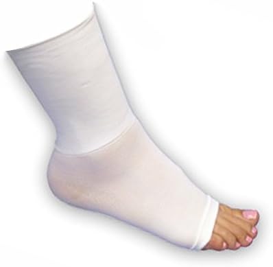 AT Surgical Athletic Pull-On Mid-Calf Ankle Compression Sleeve, White (Medium) by AT Surgical