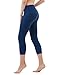 TSLA TM-FYC32-NVY_Small Yoga Pants High-Waist Tummy Control w Hidden Pocket FYC32