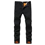 Men’s Fleece Lined Skinny Winter Slim Fit Thicken Warm Stretch Jeans www.denim.fit