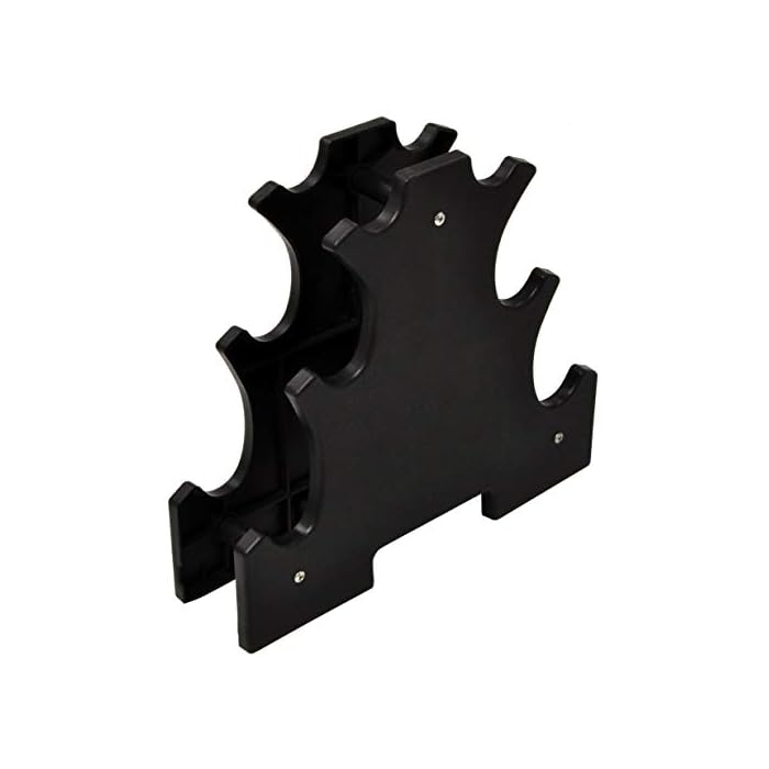 BalanceFrom Colored Neoprene Coated Dumbbell Set with Stand Home Gym