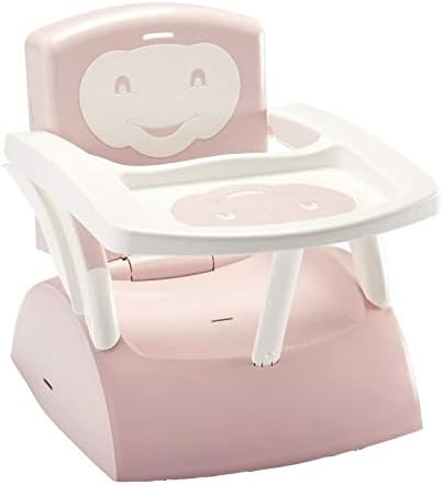 THERMOBABY, 2 in 1 Chair Booster Seat, Expandable in Child's Chair, Removable Shelf, Clever Folding, 3 Point Harness