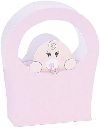 STOCK No. 20 FANCY SWEET-BOXES | Birth or Baptism for Baby-Girl | ÒBABY BIRBAÓ PINK BAG BOX