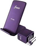 Seneo Wireless Charger, Upgraded Version, 10W Fast Charging for Galaxy S10/S10+/S9/S9+/Note 10/9/8, 7.5W Wireless Charging for iPhone 11/11 Pro Max/XR/XS/X/8/Plus, Standard for LG V30/V40 (No Adapter)