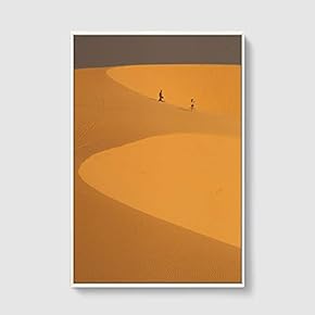 Framed Canvas Home Artwork Decoration Desert Canvas Wall Art for Living Room, Bedroom - 16x24 inches