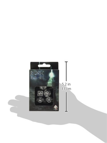 Runic Dice Black/White (7) Board Game