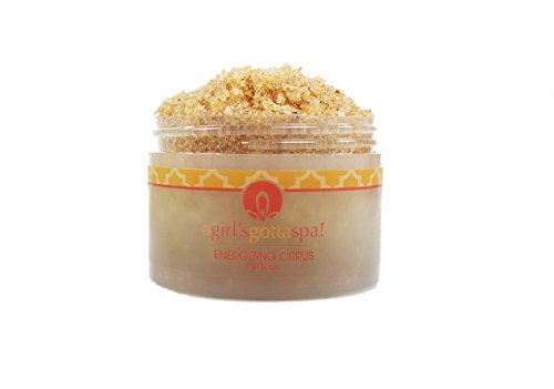 A Girl's Gotta Spa! Energizing Citrus Dead Sea Salt Body Scrub 10oz Jar for Dry Skin