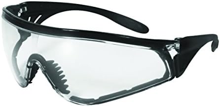 SSP Eyewear No Tears Chef Shades with Black Frames and Clear Anti-Fog Lenses, CSPOBLANO CLAF