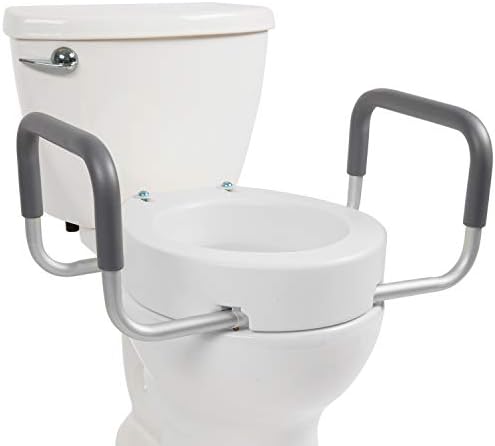 Vive Toilet Seat Riser with Handles 