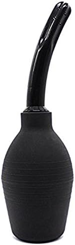 310ml Portable Douche Enema Flush Bulb Insert Vaginal Douche Medical-Grade Deluxe Home Enema for Anal or Vaginal Douching Aids in Hygiene Black