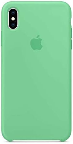 Anti-Drop iPhone XR(6.1Inch) Liquid Silicone Gel Case, TOSHIELD Soft Microfiber Cloth Lining Cushion for iPhone XR- Retail Package (Spearmint)