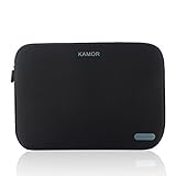 Kamor 11 11.6 Inch Water-resistant Neoprene Laptop Sleeve Case Bag/Notebook Computer Case/Briefcase Carrying Bag/Pouch Skin Cover For Acer/Asus/Dell/Fujitsu/Lenovo/HP/Samsung/Sony/Toshiba(Black)