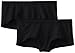 Pact Women's 2-Pack Organic Cotton Boyshort Panties, Black, Small