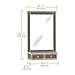 Sauder Shoal Creek Mirror Color: Oiled Oak