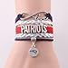 New England Patriots Infinity Love Team Bracelet NEW! Free Patriots Decal w/ Purchase! Fast U.S. Shipping!