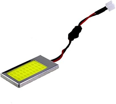 Huizen 24-Diodes COB LED Map/Dome Panel Light Bulb (Warm White) w/ 194/57/Festoon Adapters - Universal Car, RV, Boat Interior Lights Replacement - 2 Years Warranty (Pack of 1)