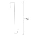 Super Z Outlet White Metal Home Over The Door Wreath Hanger for Bathroom, Bedroom, Coats, Towels (12