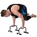 Push Up Stands Bars Parallettes Set for Workout Exercise (black-large)