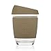 JOCO 12oz Glass Reusable Coffee Cup (Olive)